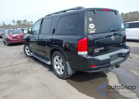 2008 Nissan Armada Le z USA, uszkodzony, nr VIN 5N1BA08D28N632098